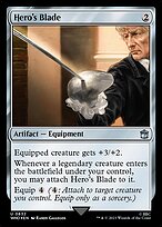 Hero's Blade (Surge Foil) (WHO-832) - Doctor Who Foil