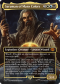 Saruman of Many Colors (Borderless) (LTR-412) - The Lord of the Rings: Tales of Middle-earth Foil