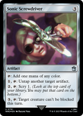 Sonic Screwdriver (0791) (Surge Foil) (WHO-791) - Doctor Who Foil