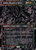Lukka, Bound to Ruin (Oil Slick Raised Foil) (ONE-363) - Phyrexia: All Will Be One (Borderless) Foil
