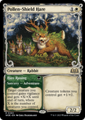 Pollen-Shield Hare (Showcase) (WOE-293) - Wilds of Eldraine: (Showcase) Foil