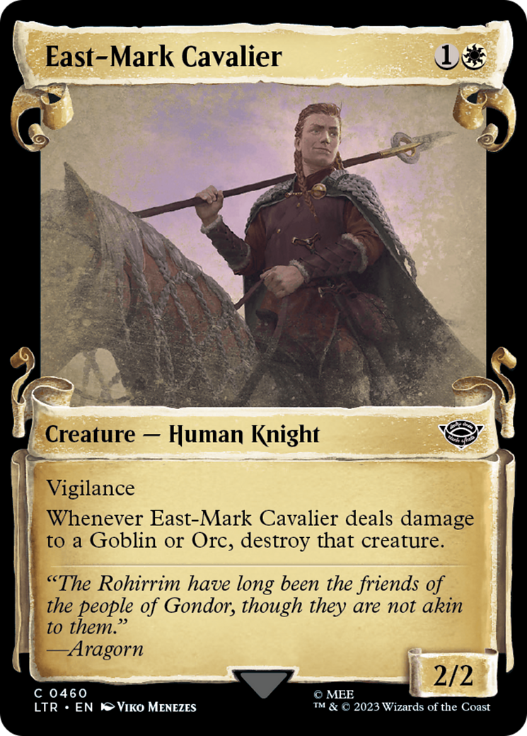 East-Mark Cavalier (Showcase Scrolls) (LTR-460) - The Lord of the Rings: Tales of Middle-earth: (Showcase)