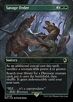 Savage Order (Borderless) (REX-006) - Jurassic World Collection