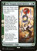 The Dragon-Kami Reborn (Extended Art) (NEO-473) - Kamigawa: Neon Dynasty: (Extended Art, fandfc, enchantment)