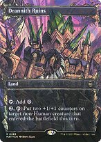 Drannith Ruins (Halo Foil) (MAT-228) - March of the Machine: The Aftermath: (Showcase) (Borderless) Foil