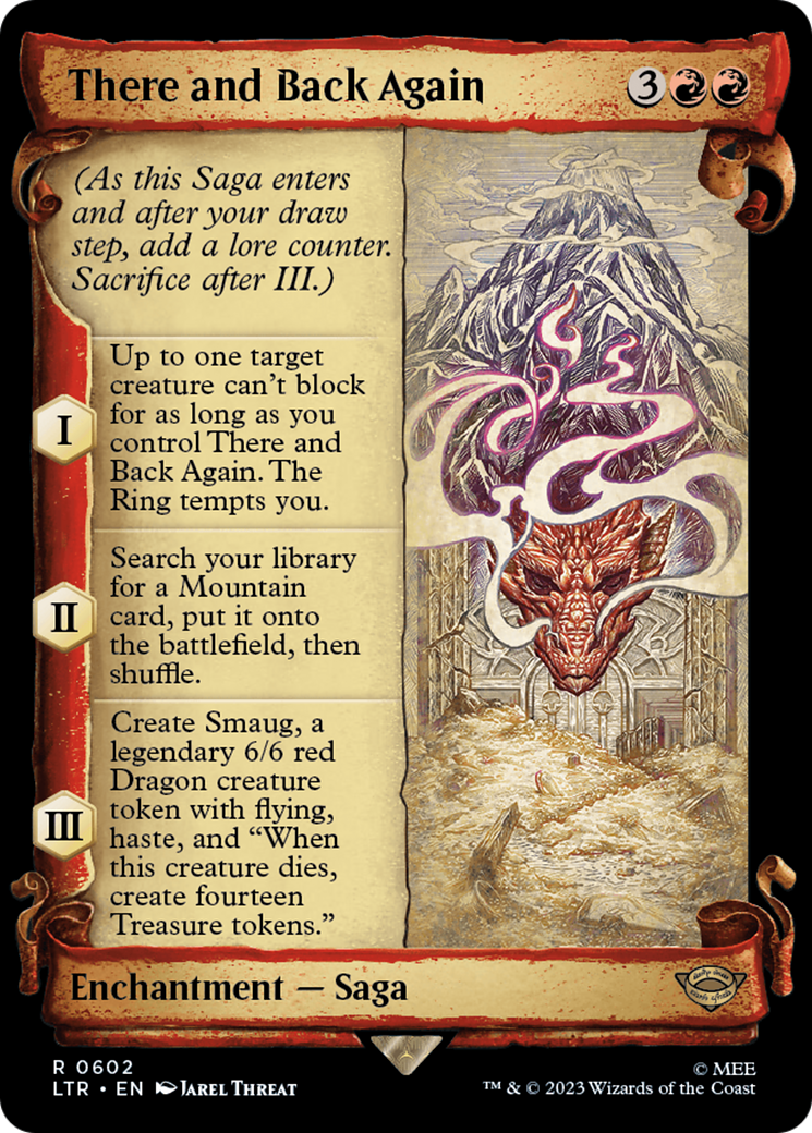 There and Back Again (Showcase Scrolls) (LTR-602) - The Lord of the Rings: Tales of Middle-earth: (Showcase) Foil