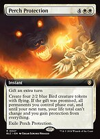 Perch Protection (Extended Art) (BLC-047) - Bloomburrow Commander: (Extended Art)