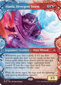 Alania, Divergent Storm (Showcase) (BLB-327) - Bloomburrow: (Showcase) (Borderless) Foil