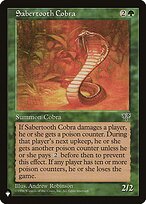 Sabertooth Cobra (LIST-MIR-238) - The List