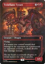 Twinflame Tyrant (Borderless) (Mana Foil) (FDN-395) - Foundations Foil