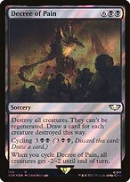 Decree of Pain (Surge Foil) (40K-198) - Warhammer 40,000 Commander Foil