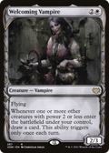 Welcoming Vampire (Showcase) (VOW-287) - Innistrad: Crimson Vow: (Showcase) Foil