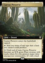 Cactus Preserve (Extended Art) (OTC-076) - Outlaws of Thunder Junction Commander: (Extended Art)