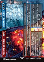 Roaring Furnace // Steaming Sauna (Borderless) (DSK-343) - Duskmourn: House of Horror